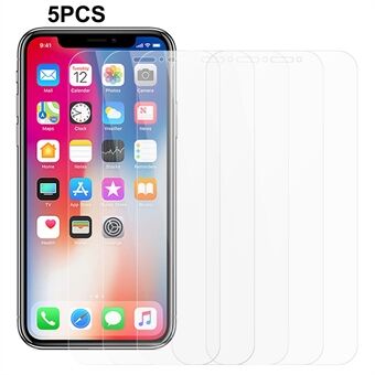 5 stks / pak voor iPhone X / XS 5.8 inch Screen Protector 0.3mm 2.5D Gehard Glas Scratch Beschermende Film