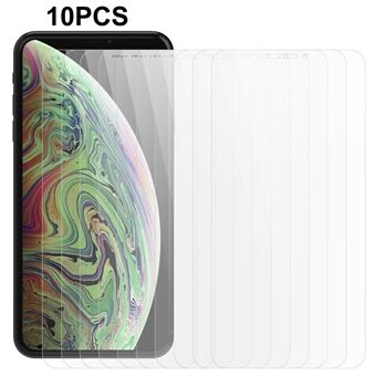 10 Stks/pak voor iPhone XS Max 6.5 inch 2.5D 9H Hardheid Gehard Glas Film Ultra Clear 0.3mm telefoon Screen Protector