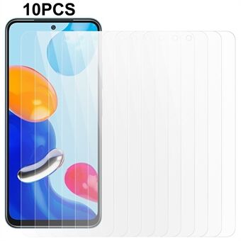 10 Stks / set Voor Xiaomi Redmi Note 11 4G (Qualcomm) / Note 11S 4G Screen Protector Gehard Glas 0.3mm 2.5D HD Clear Film