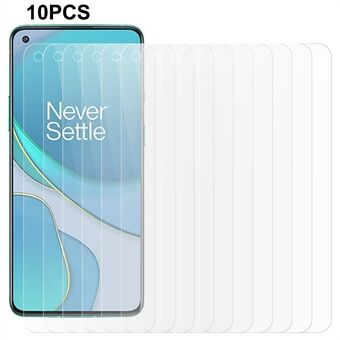 10 stks/set Voor OnePlus 8T Screen Protector 0.3mm 2.5D Gehard Glas HD Clear Anti- Scratch Telefoon screen Film