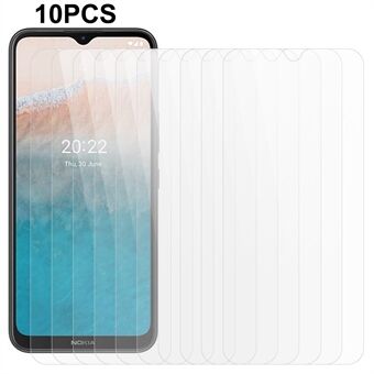 10 stks/set Gehard Glas Screen Film voor Nokia C21 Plus Anti-Explosie HD 0.3mm 2.5D Arc Edge screen Protector