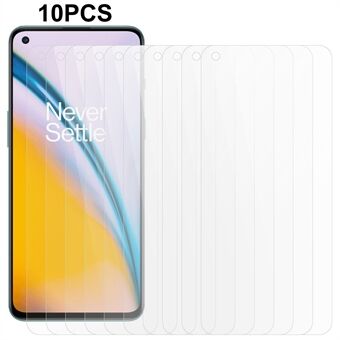 10 stks/set Voor OnePlus Nord 2 5G Gehard Glas Screen Protector HD 0.3mm 2.5D Arc Edge Telefoon screen Guard