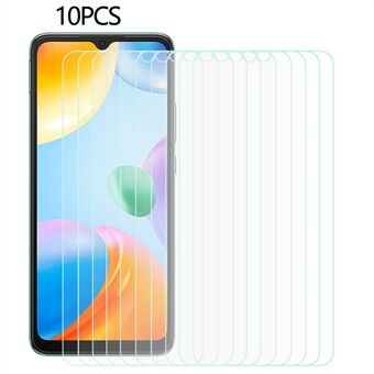 10 stks/set Voor Xiaomi Redmi 10C 4G Gehard Glas Screen Film 0.3mm 2.5D Arc Edge HD Mobiele telefoon Screen Guard