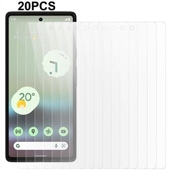 20 Stks/set Voor Google Pixel 6a Anti-explosie Gehard Glas Screen Protector Ultra Clear 0.3mm 2.5D Film