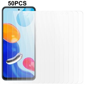 50 Stks/set Voor Xiaomi Redmi Note 11 4G (Qualcomm) / Note 11S 4G Screen Protector 2.5D 0.3mm Gehard Glas Film