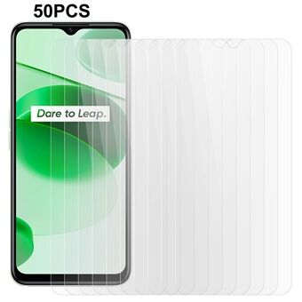 50 Stks/set Voor Realme C35 4G 2.5D 0.3mm Gehard Glas onbreekbaar HD Clear Screen Protector