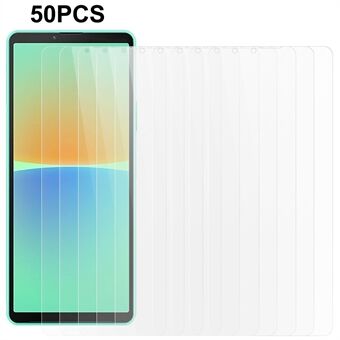 50 stks/set Voor Sony Xperia 10 IV 5G Telefoon Screen Protector 2.5D 0.3mm Anti-explosie Gehard glas Film