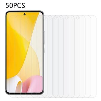 50 stks/set Voor Xiaomi 12 Lite 5G 2.5D Arc Edge Telefoon Screen Protector 0.3mm Ultra Clear Gehard glas Film