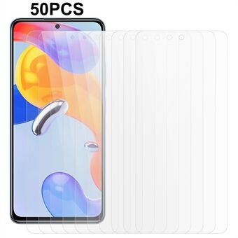 50 stuks / set voor Xiaomi Redmi Note 11 Pro 5G (Qualcomm) / Note 11 Pro 4G (MediaTek) / Note 12 Pro 4G 0,3 mm gehard glasfilm 2.5D HD Anti-explosie Screen Protector