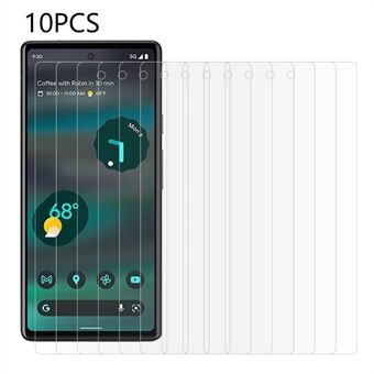 10 stks/set Voor Google Pixel 7a Gehard Glas Anti-explosie Film 0.3mm 2.5D HD Clear Telefoon Screen Protector