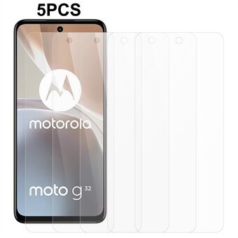 5 stks/set voor Motorola Moto G32 4G 2.5D 0.3mm Screen Protector Gehard Glas Anti-explosie Telefoon Screen film