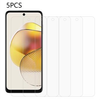 5 stks/pak Screen Protector voor Motorola Moto G73 5G, 0.3mm 2.5D Gehard Glas Scratch Screen Film