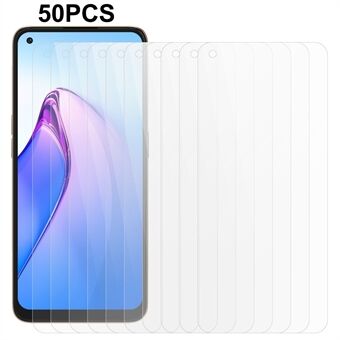 50 STKS Voor Oppo Reno8 5G (Global Versie) 2.5D Gehard Glas Smartphone Screen Protector 0.3mm Screen Film