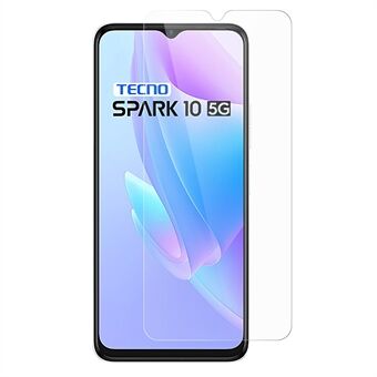 Voor Tecno Spark 10 5G Anti-stof Gehard Glas Telefoon Screen Protector 0.3mm Arc Edge Screen Film