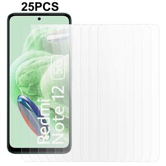 25Pcs Voor Xiaomi Redmi Note 12 5G (China) / (India) / (Global) / Poco X5 5G Gehard Glas Film HD Clear Screen Protector