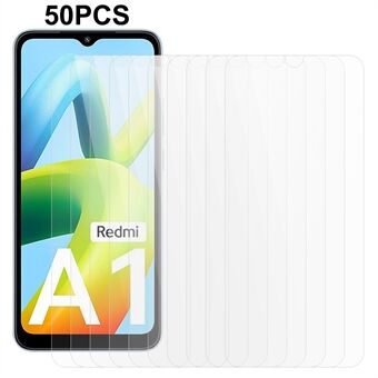 50PCS Voor Xiaomi Redmi A2 4G / A1 4G HD Clear Mobiele Telefoon Screen Protector Grote Hardheid gehard Glas Film