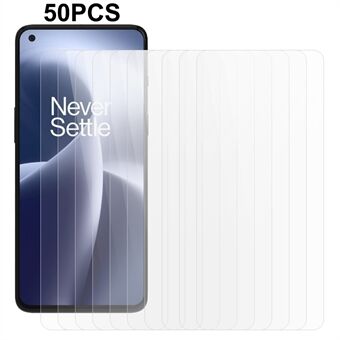 50 stuks telefoonschermbeschermer voor OnePlus Nord 2T 5G, gehard glas ultraheldere anti- Scratch schermfilm