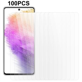 100 stks Telefoon Screen Protector voor Samsung Galaxy A73 5G, Gehard Glas Volledige Lijm Ultra Clear Screen Film