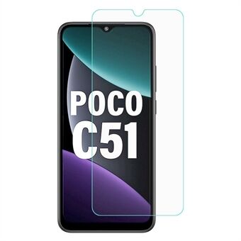 Telefoon Screen Protector voor Xiaomi Poco C51 4G, 2.5D Arc Edge Anti-explosie Hoge Aluminium-silicium Glas Film