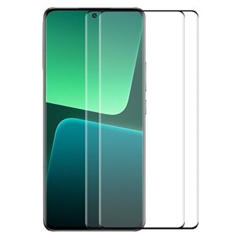 ENKAY HAT Prince 2 STKS Full Screen Protector voor Xiaomi 13 Ultra / 13 Pro 5G 3D Gebogen Zijlijm Gehard Glas Film