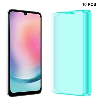 ENKAY HOED Prince 10 STUKS Voor Samsung Galaxy A24 4G 2.5D Arc Edge Screen Protector Hoge Aluminium-silicium glas Film