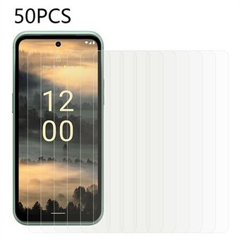 50 STKS HD Helder Gehard Glas Film voor Nokia XR21, Anti-stof Eenvoudige Installatie Telefoon Screen Protector