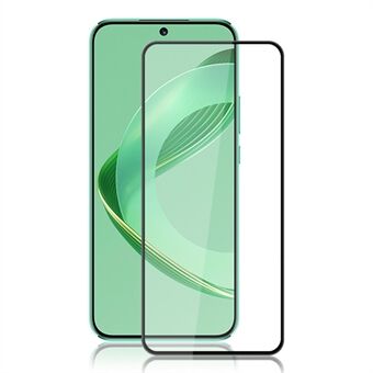 AMORUS voor Huawei nova 11 volledige lijm schermbeschermer zijde afdrukken volledige dekking gehard glas heldere film - zwart