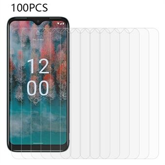 100PCS Voor Nokia C12 4G / C12 Pro / C12 Plus Anti-stof Gehard Glas Screen Protector HD Clear Film