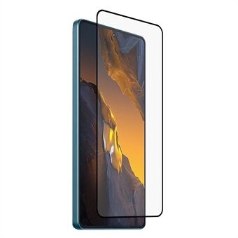 Voor Xiaomi Poco F5 5G/Redmi Note 12 Turbo Gehard Glas Screen Protector Zwarte Edge Zijde Afdrukken Volledige lijm Film