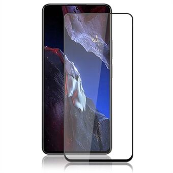 AMORUS voor Xiaomi Poco F5 Pro 5G / Redmi K60 5G / K60 Pro 5G Screenprotector Zijdedruk Gehard glas HD Clear Film - Zwart