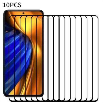 RURIHAI 10st 2.5D Screen Protector voor Xiaomi Poco F5 Pro 5G / Redmi K60 5G / K60 Pro 5G, secundaire verharding hoge aluminium-silicium glasfilm