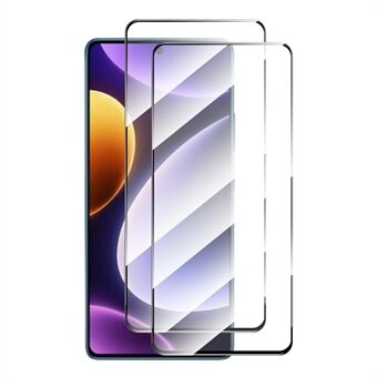 ENKAY HOED Prince 2 STUKS voor Xiaomi Redmi Note 12 Turbo / Poco F5 5G Screen Film Silk Printing 9H 2.5D 0.26mm Hoge Aluminium-silicium Glas Protector