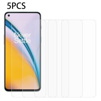 5PCS Voor OnePlus Nord 3 5G Stofdicht 2.5D 0.3mm Screen Film HD Helder Gehard Glas Screen Protector