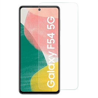 Voor Samsung Galaxy F54 Scratch Gehard Glas Film Anti-stof 0.3mm Arc Edge Screen Protector