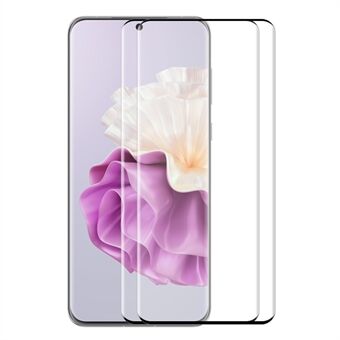 ENKAY HOED Prince 2 STKS Voor Huawei P60/P60 Pro /P60 Art Full Screen Protector Side Lijm 3D gebogen Gehard Glas Film