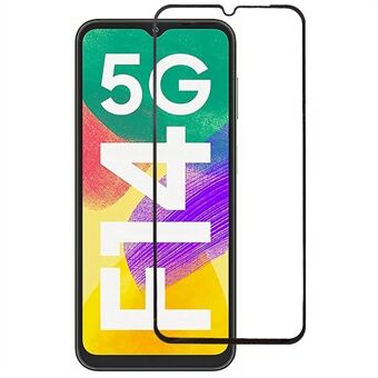 Voor Samsung Galaxy F14 5G Zijdedruk Schermbeschermer Volledige dekking Volledige lijm Onbreekbare gehard glasfilm