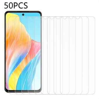 50 stuks gehard glasfilm voor Oppo F23 5G, Scratch volledige lijm Ultra Clear Screen Protector