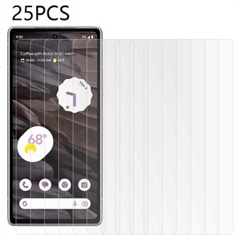 25 stuks voor Google Pixel 6a / 7a gehard glasfilm anti- Scratch ultraheldere telefoonschermbeschermer