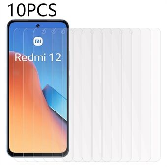 10 STUKS Voor Xiaomi Redmi 12 4G Telefoon Screen Protector Gehard Glas Ultra Clear Anti-explosie Film