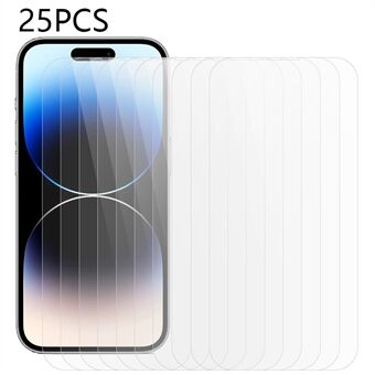 25 STKS Voor iPhone 15 Pro Gehard Glas Film Scratch Ultra Dunne Telefoon Screen Protector