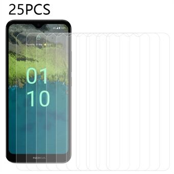 25 STKS Screen Protector voor Nokia C110, Hoge Gevoeligheid Transparant Gehard Glas Film