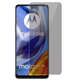 Voor Motorola Moto E32s 4G Full Screen Screen Protector Anti- Spy 0.3mm Arc Edge Gehard Glas Screen Film