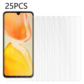 25 STKS Ultra Clear Screen Protector voor vivo X80 Lite 5G, Gehard Glas Volledige Lijm Telefoon Screen Film