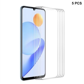 ENKAY HAT Prince 5Pcs Screen Protector voor Honor Play7T 5G / Play6T Hoog Aluminium-silicium Glas 0.26mm 9H 2.5D Film