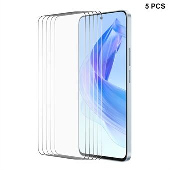 ENKAY HOED Prince 5Pcs 0.26mm Screen Protector voor Honor Play7T Pro 5G / X50i / X40i 5G 9H 2.5D Hoge Aluminium-silicium Glas Film