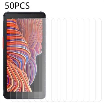 50 stuks gehard glasfolie voor Samsung Galaxy Xcover 5, volledige lijm mobiele telefoon ultraheldere schermbeschermer