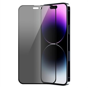 ENKAY HAT Prince Voor iPhone 15 Pro 28-graden Anti-peep Screen Protector Volledige Cover Gehard Glas Anti-glare Film