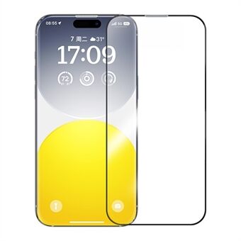 BASEUS Sapphire Series voor iPhone 15 Plus Telefoonschermbeschermer Ultrahelder Anti-explosie Gehard Glasfolie