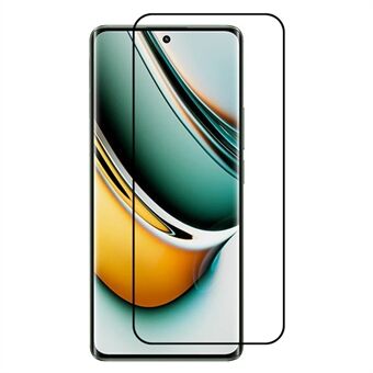 Voor Realme 11 Pro 5G Gebogen Gehard Glas Film Zijde Afdrukken Volledige Cover Volledige Lijm HD Clear Screen Protector