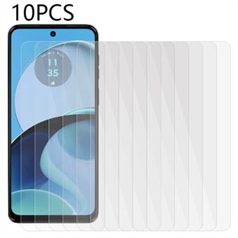 10 Stuks 0.3mm 2.5D Screen Protector voor Motorola Moto G14 4G Anti-explosie Gehard Glas HD Telefoon screen Film